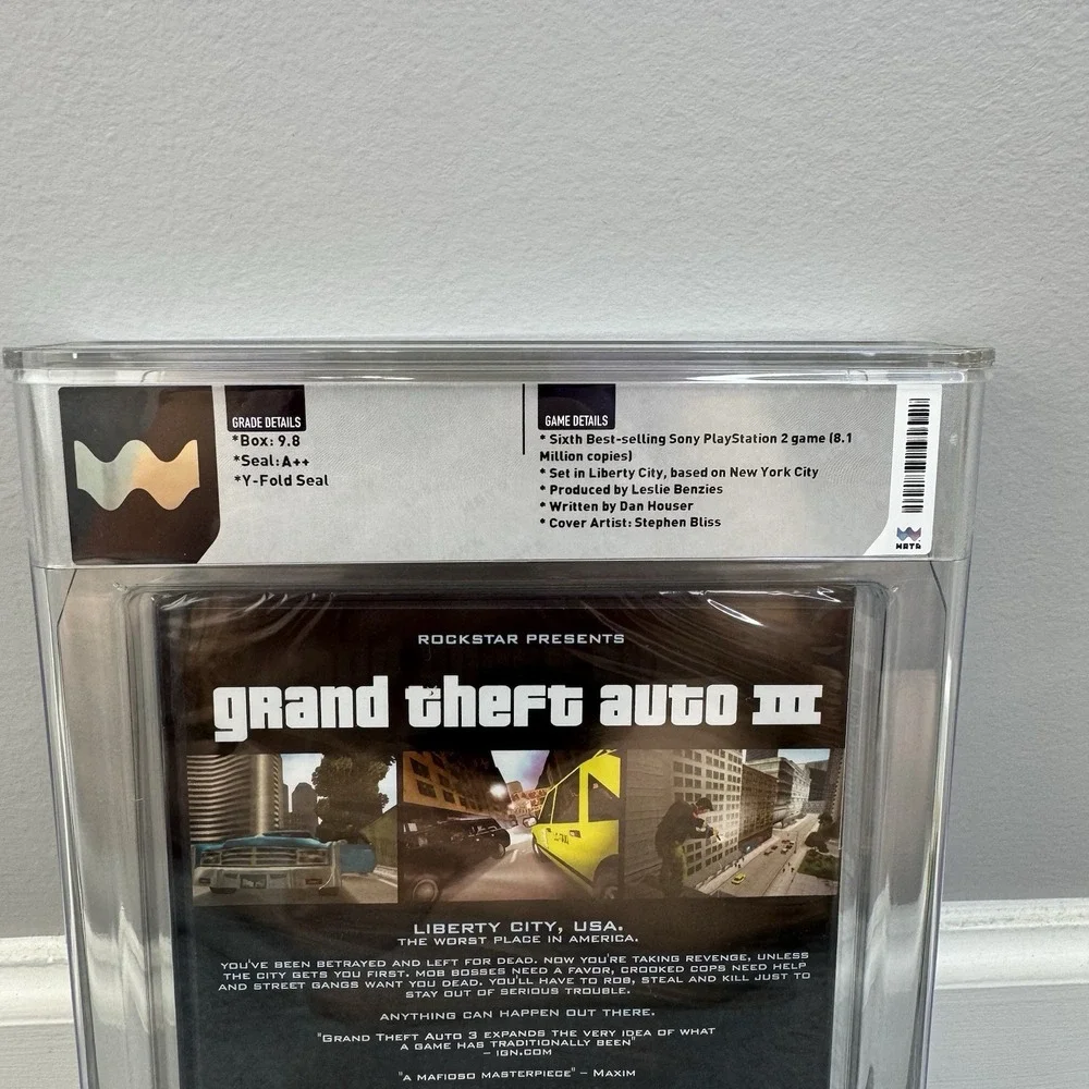 Grand Theft Auto III GTA‎ 3 Trilogy PlayStation 2 PS2 Graded WATA 9.8 A++ SEALED